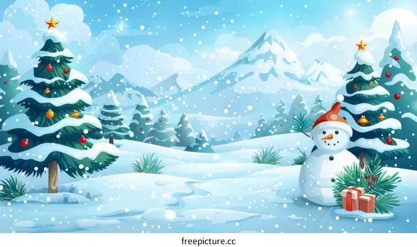 Christmas Eve Winter Fairy Tale Village