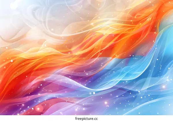 Colorful Abstract Waves Background
