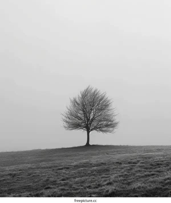 Bare Tree in a Field