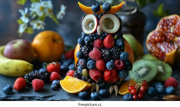 A Vibrant Fruit Owl for Fun and Healthy Snacking