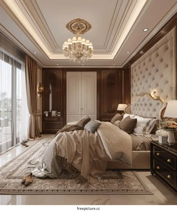 Luxury Bedroom Interior Design with Classic Elements