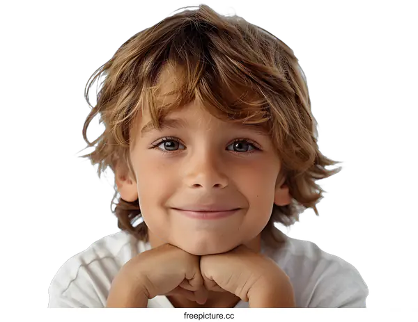 [Transparent Background PNG]Smiling Child Portrait