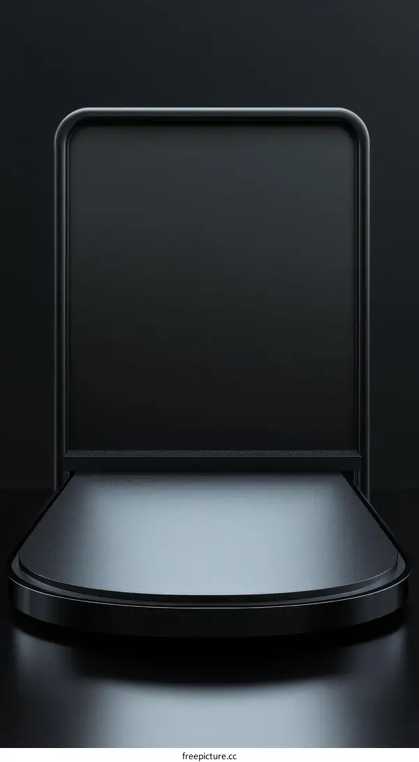 Modern Minimalist Black Product Display Stand