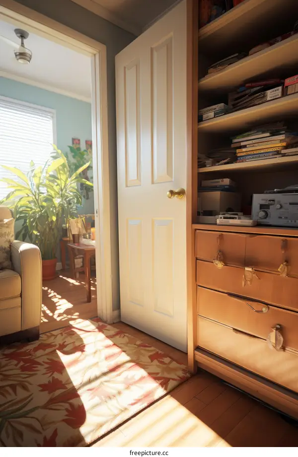 Open Doorway to a Bright and Airy Room