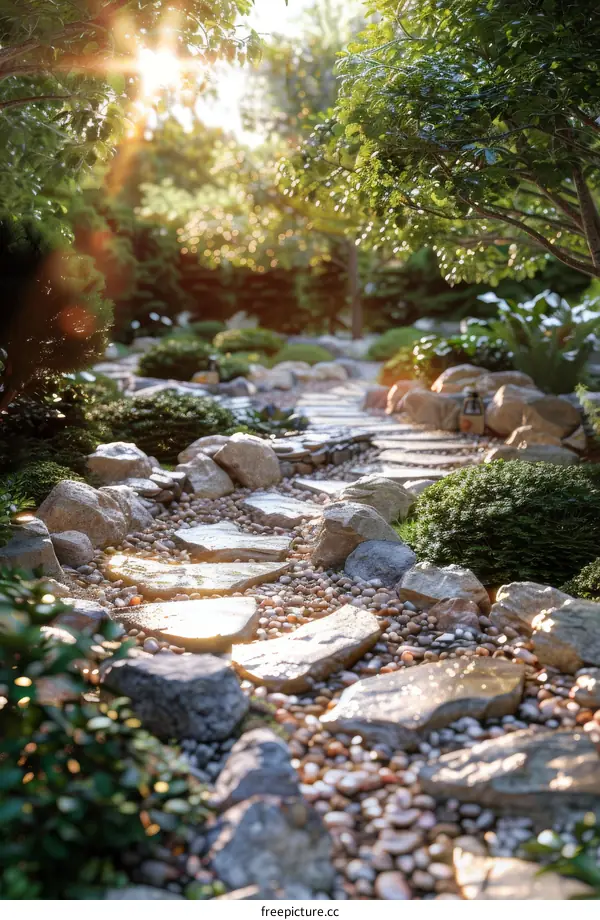 Serene Garden Path