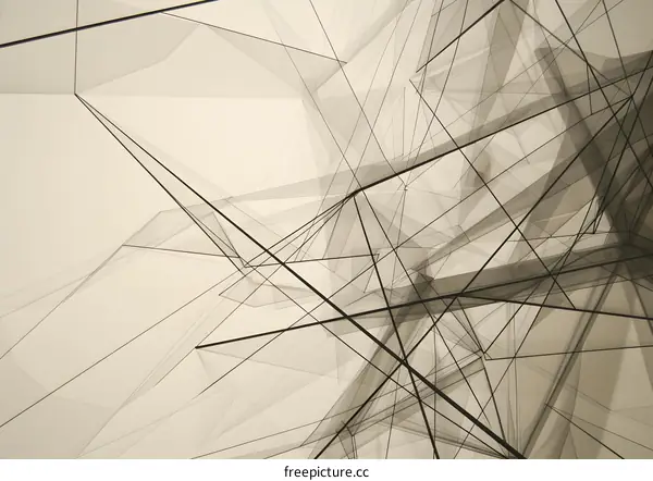 Abstract Geometric Background Design With Lines