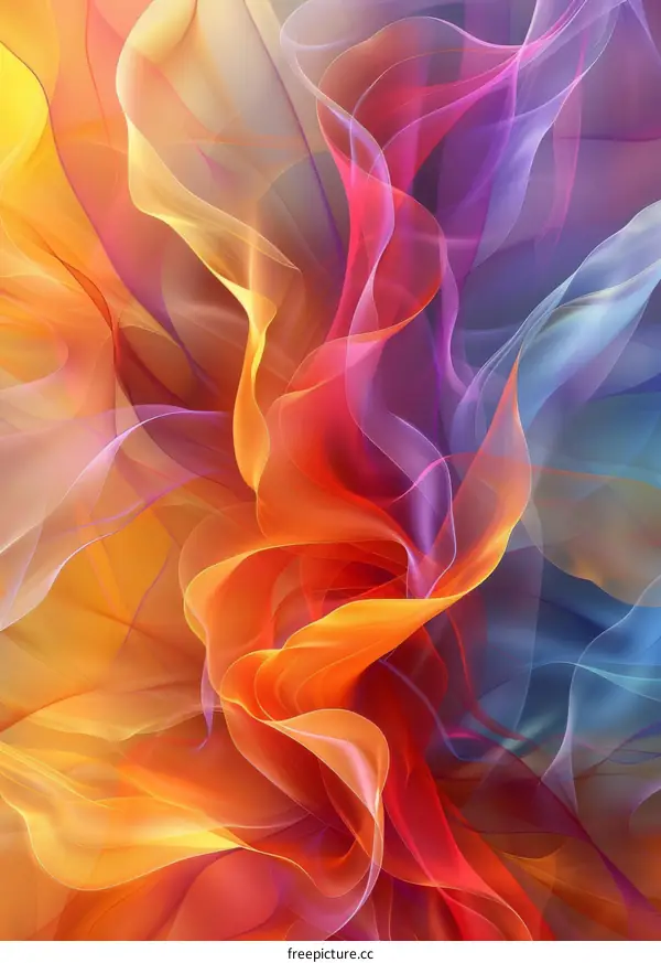 Abstract Composition of Vivid Flames
