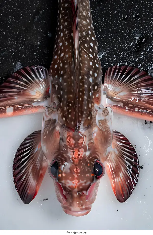 A fish with a strange face