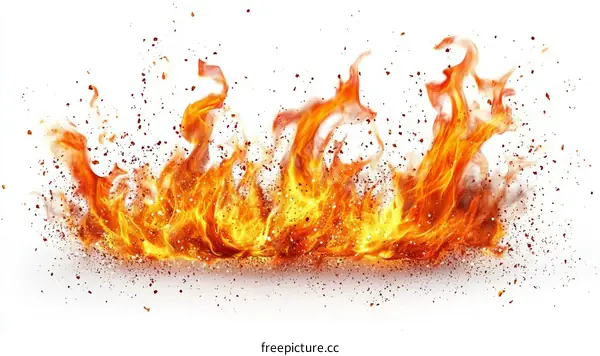 Explosive Fire Abstract Background