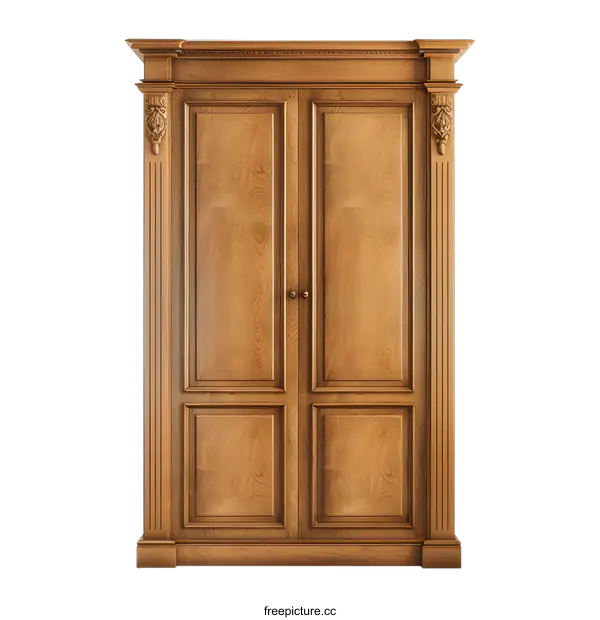 [Transparent Background PNG]Wooden Cabinet With Double Doors