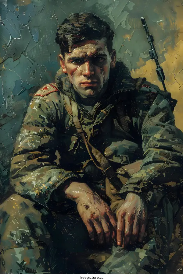 Portrait of a Young Soldier