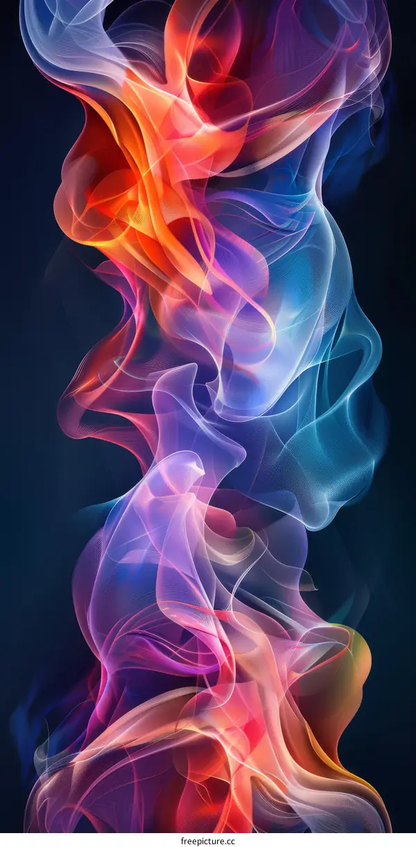 Abstract Colorful Smoke Design