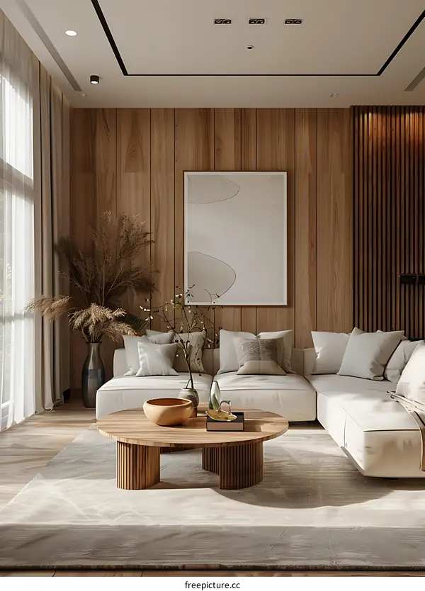 Modern minimalist living room