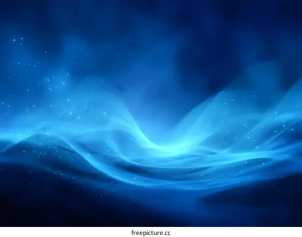 Abstract Blue Wave Background Design