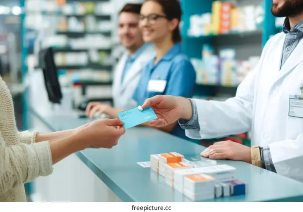 Pharmacy Transaction with a Card