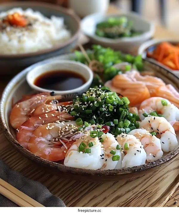 Delicious Asian Inspired Seafood Platter