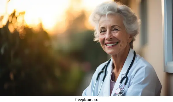 Portrait of a smiling female doctor