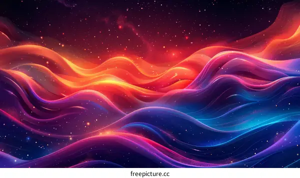 Multicolor Gradient Waves