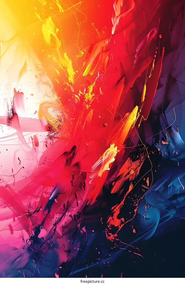 Colorful abstract painting