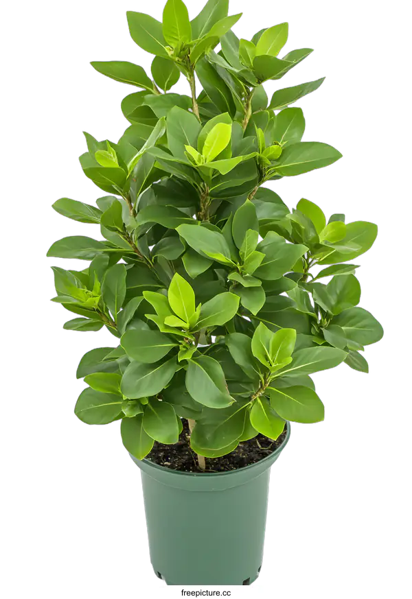 [Transparent Background PNG]Green Plant In Pot On White Background