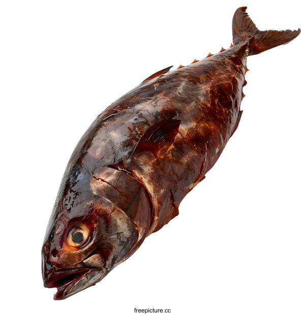 [Transparent Background PNG]Smoked Tuna Fish on White Background