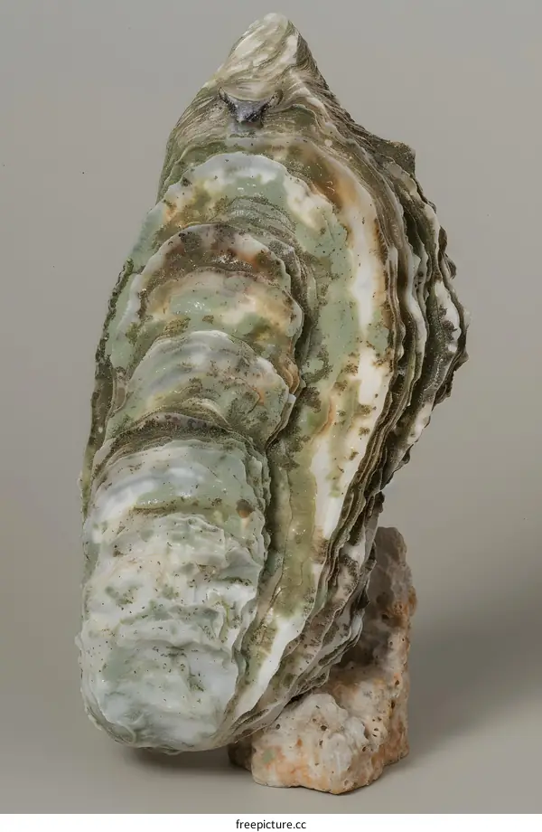 Large Barnacle Covered Oyster Shell