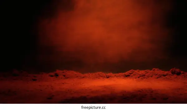 Dramatic Red Dust Landscape Background
