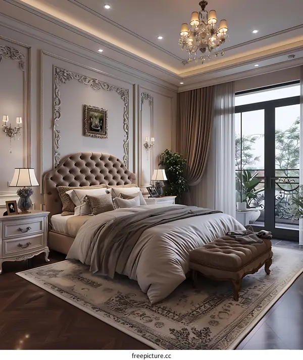European-style bedroom