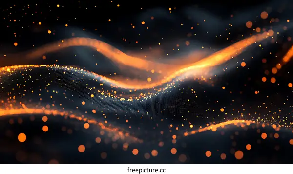 Abstract Wave of Particles