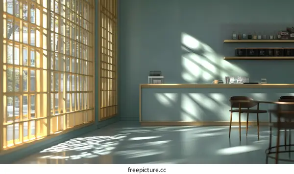 Modern Japanese-style Cafe Interior Design