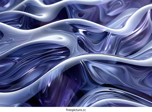 Blue and purple waves