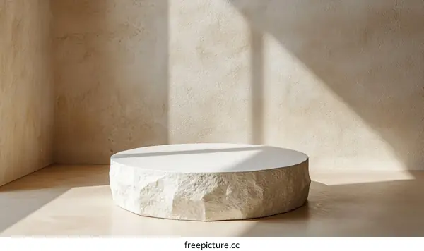 Modern Minimalist Stone Display Platform