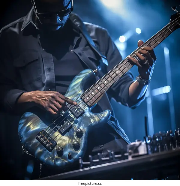Blue Funk Fusion Bassist