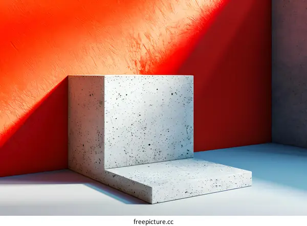 Concrete Minimalist Product Display Platform