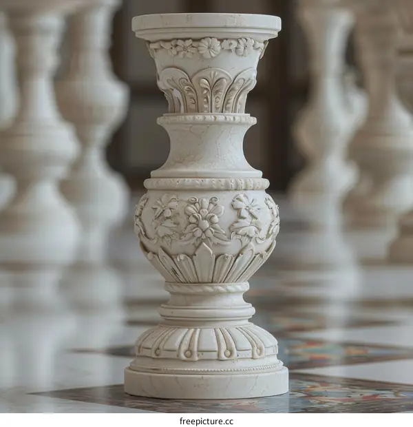 Ornate Vintage Vase Decorative Stand