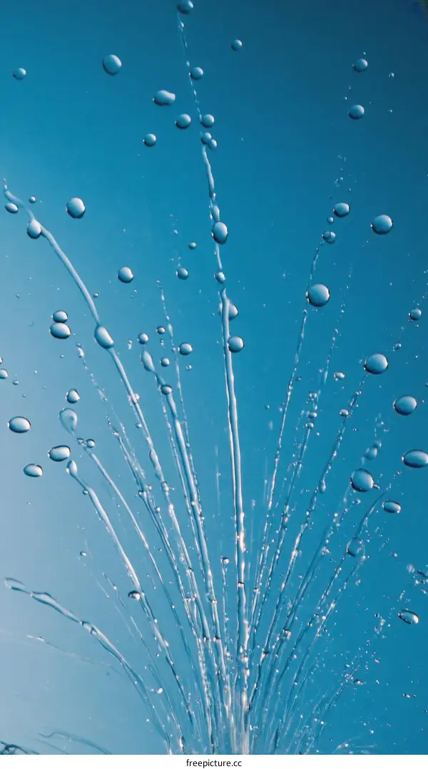 Water Splashing in the Sky