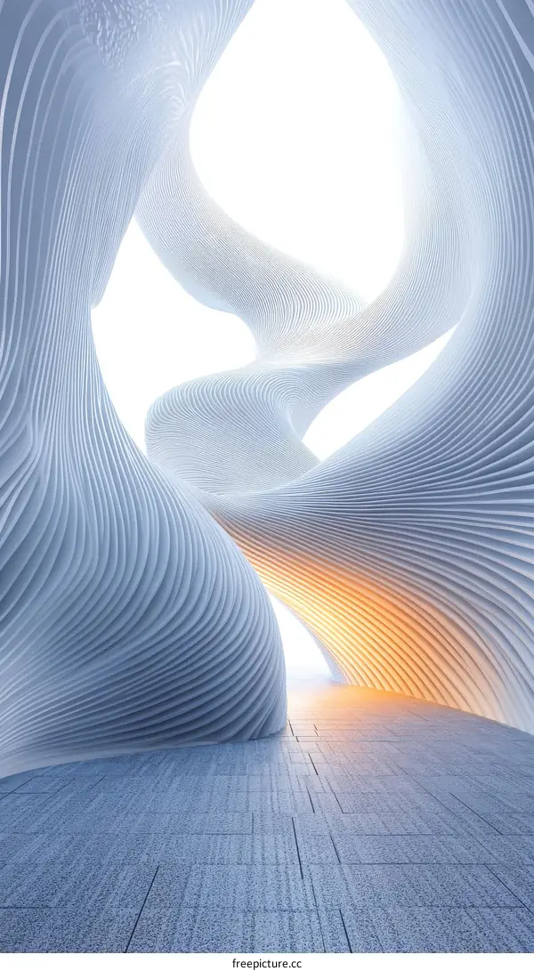 Abstract Architecture Interior Design Illustration