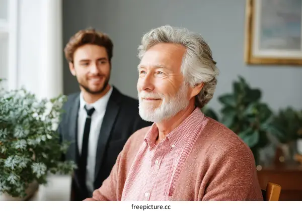 Two people in a caring conversation