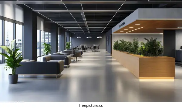 Modern Office Lobby Interior Design