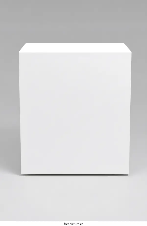 White Platform Display for Product Mockup