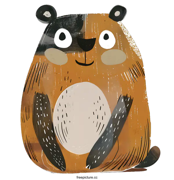 [Transparent Background PNG]Cute Cartoon Bear Illustration