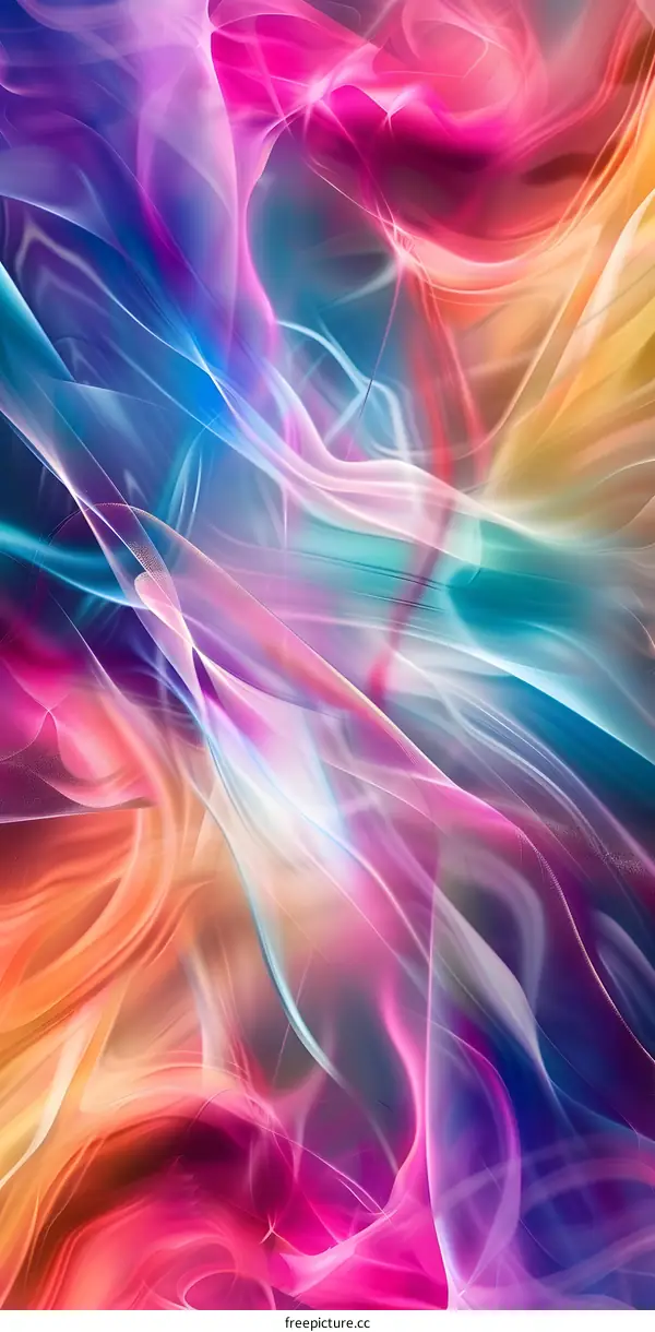 Abstract Colorful Smoke Background