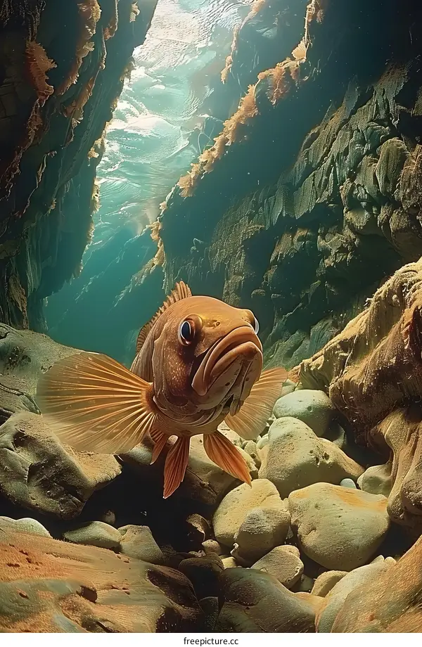Fish Underwater Rocks