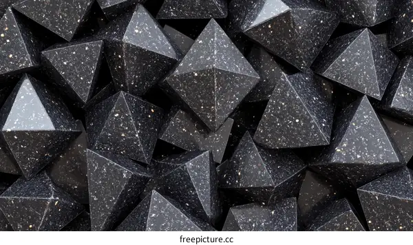 Abstract Geometric Pattern of Dark Pyramids