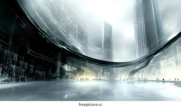 Futuristic Cityscape Digital Art