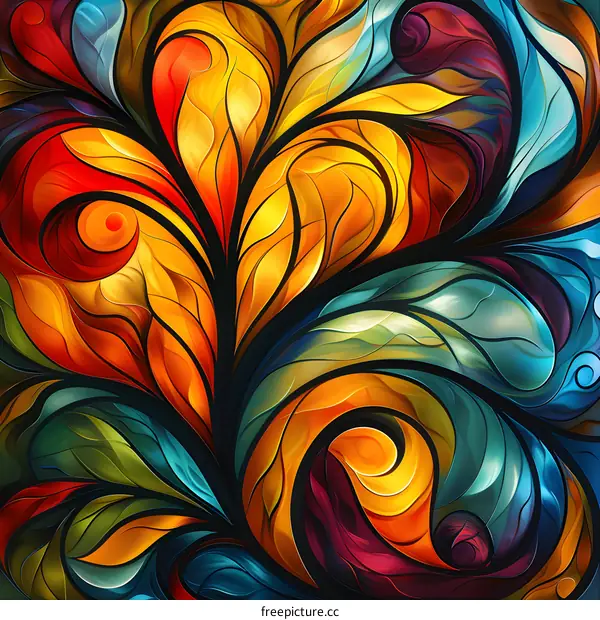 Colorful Artistic Flower