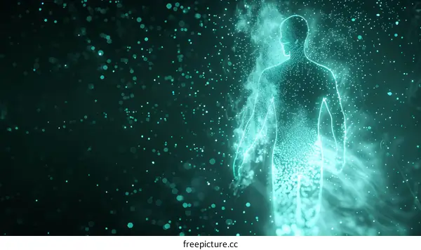 Glowing Human Body
