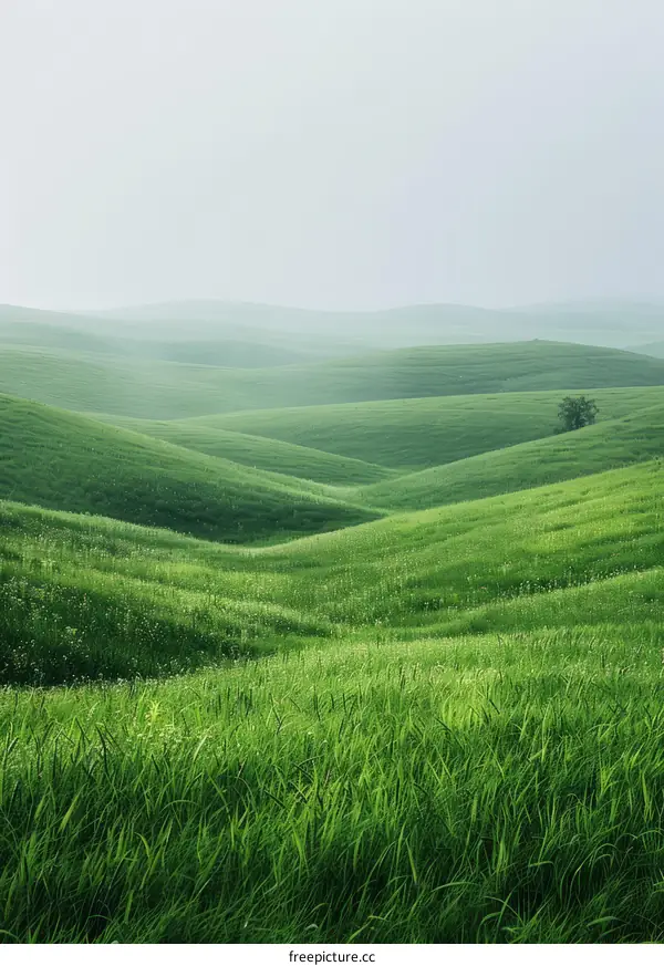 Foggy Green Hills