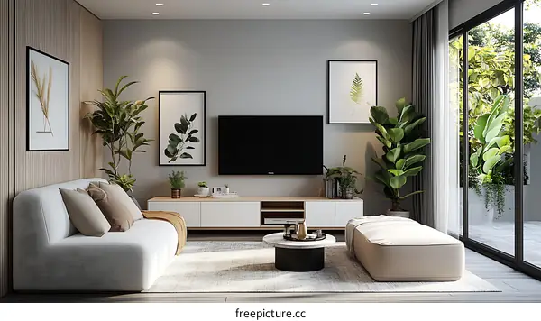 Modern Minimalist Living Room Interior Design