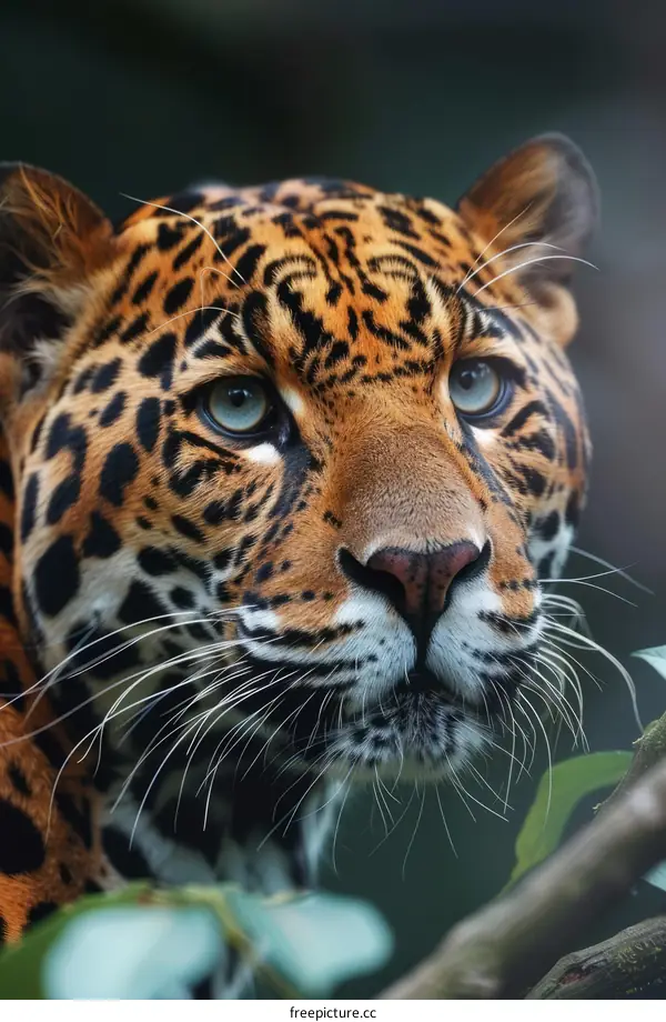 Majestic Jaguar's Intense Gaze